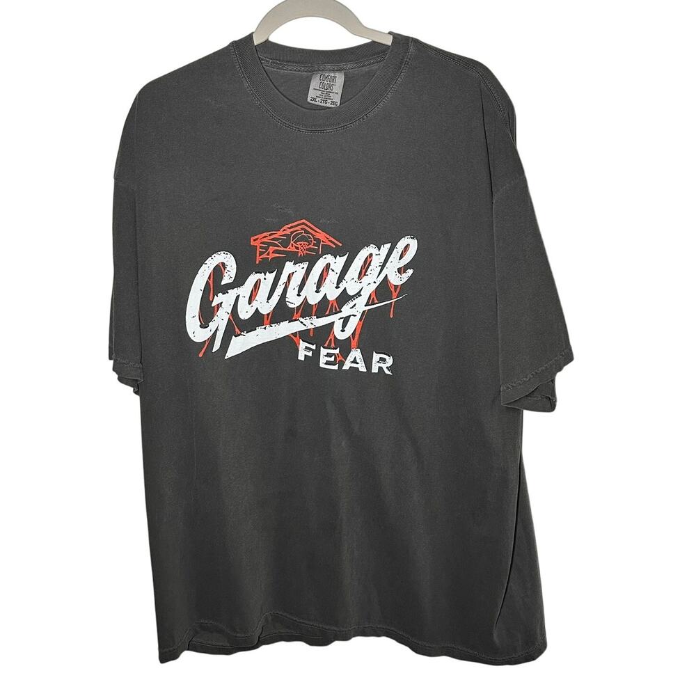 Garage Beer Garage Fear Gray T-Shirt Short Sleeve Comfort Colors Size 2XL